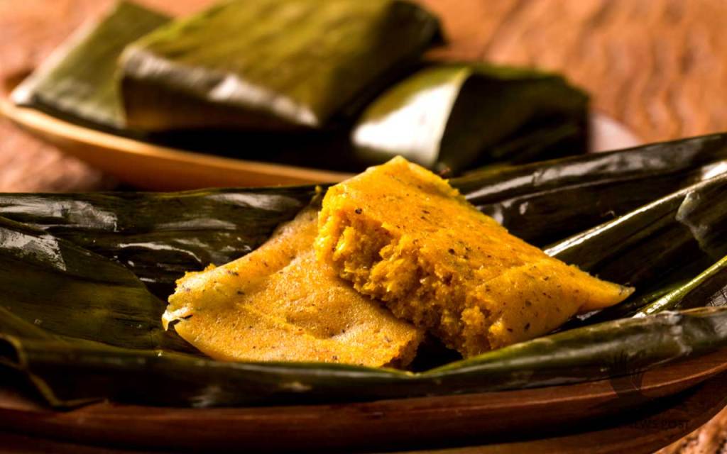 Belizean Conkies Recipe or Konkees Fully Steamed in Banana Leaf Ready to Eat